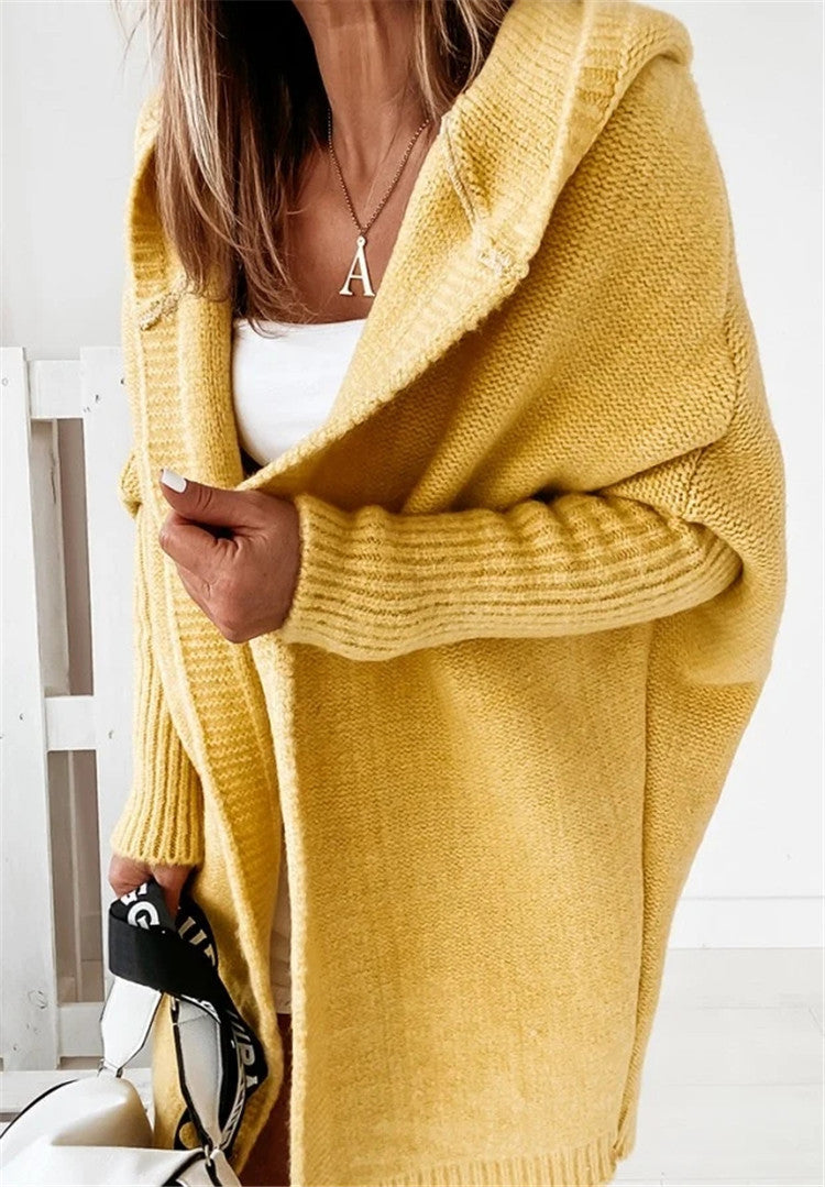 Women's Cardigan Sweater – Cozy Knit Open Front Long Sleeve Casual Layer